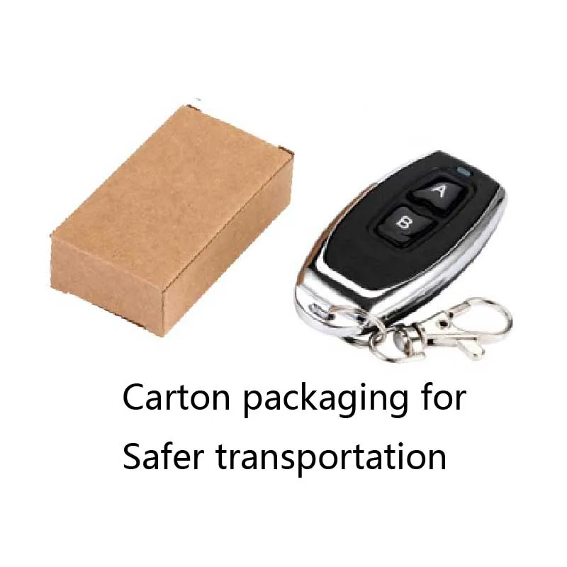 

5 pcs RF 2 key Remote Control Learning code 1527 EV1527 For Gate garage door controller Alarm 433mhz Receiver included Battery