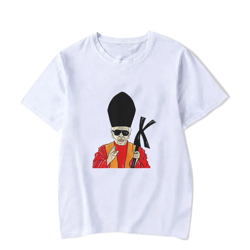 

t shirt women tshirt Vogue Style Karl Lagerfeld harajuku camiseta mujer t-shirt white causal tee femme for girl noble
