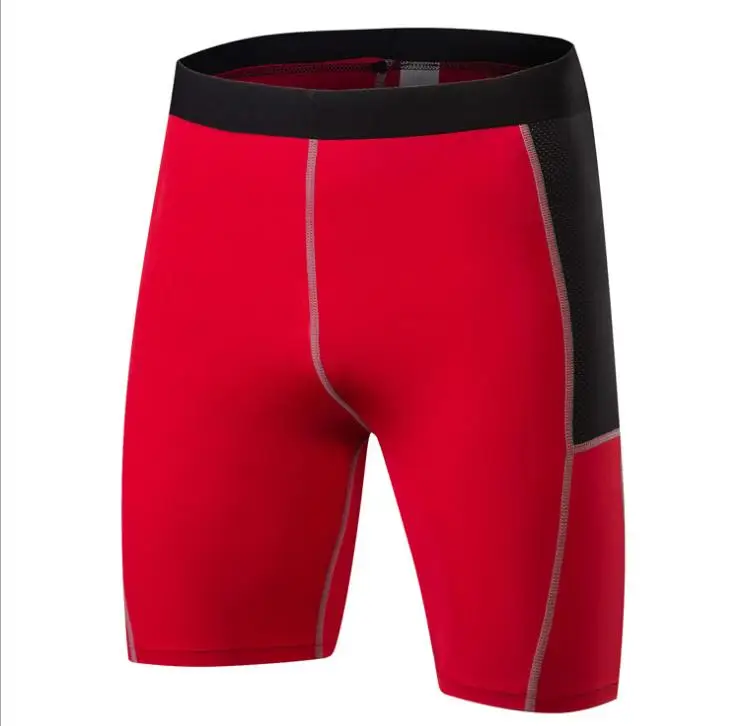 Мужские плотные спортивные брюки для фитнеса для бега для тренировок - Цвет: Красный