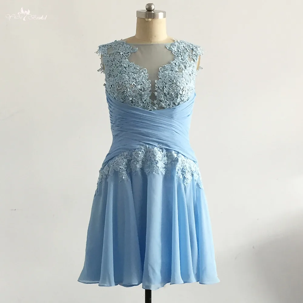 LZF086 Yiai аппликация длина колена коктейльная юбка короткое вечерние фоновое