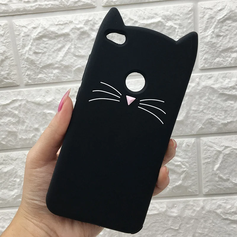 Чехол Soinmy 4 x 3D Милые чехлы с бородой и кошачьими ушками для xiaomi redmi 4x силиконовый