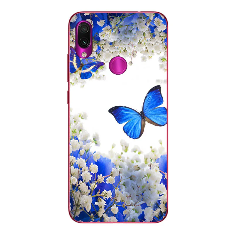 Geruide 6.3 For xiaomi redmi note 7 Case Cover, Printed Soft Silicon TPU Back Cover Case For xiaomi redmi note 7 pro Phone Cases