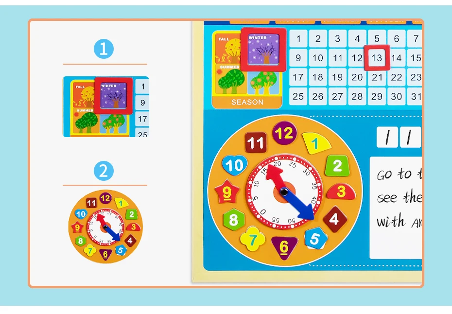 Magnetic Behavior Reward Responsibility Activity Target Chart Calendar Schedules Growth Time Record Board for Children Decor_25