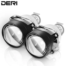 DERI 1/2PCS 2.5inch HID Bi-xenon LHD High Low Beam Car Headlights Retrofit Styling Mini H1 Projector Lens Headlight lenses H4 H7 DERI 1/2PCS 2.5inch HID Bi-xenon LHD High Low Beam Car Headlights Retrofit Styling Mini H1 Projector Lens Headlight lenses H4 H7