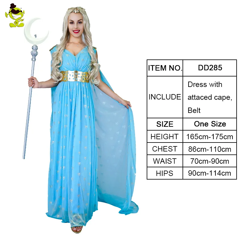 Женский костюм для взрослых из игры престолов Aphrodite, маскарадный костюм для женщин в средневековом стиле Кларка, вечерние костюмы на Хэллоуин - Цвет: DD285