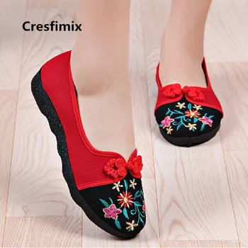 

Women Fashion High Quality Light Weight Cloth Shoes Lady Casual Slip on Red Slippers Female Summer Shoes Zapatos De Mujer E3567