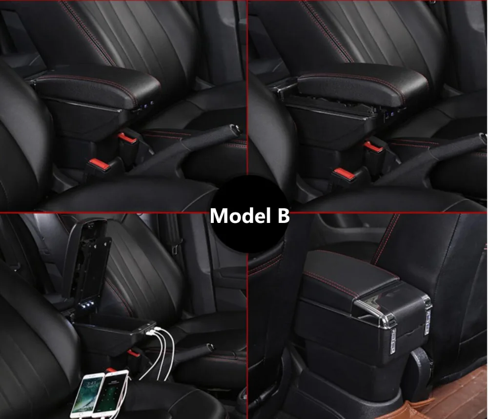 Upgrate для Chevrolet Cruze 7USB + светодиодный слайд лифт подлокотник коробка центральный