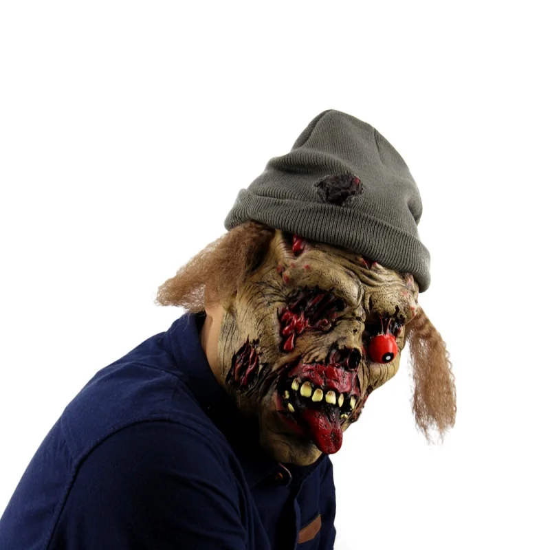 Хэллоуин силиконовый клоун Страшный зомби латекс маскарад маска вечерние ужас дьявол вурдалак Череп Хищника Реалистичная карнавал