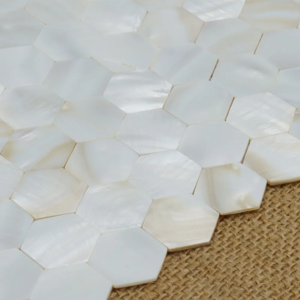 Плитка для речной кровати Backsplash мозаика из натуральных жемчужин и ракушек 12 х12