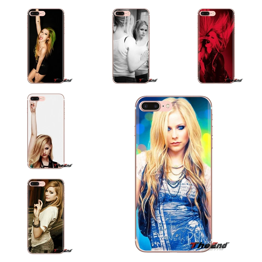 Мягкие прозрачные чехлы для Xiaomi Redmi 4A S2 Note 3 3S 4 4X 5 Plus 6 7 6A Pro Pocophone F1 Rock Singer Avril Lavigne Music
