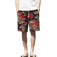 Для мужчин повседневные шорты Лен шорты для активного отдыха свободные прямые удобные бермуды Лето брендовая мода плюс размеры 5,10