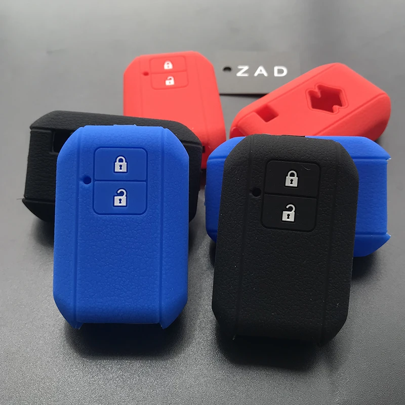 

ZAD silicone rubber car key cover case set for suzuki new swift 2017 wagon R Japanese monopoly type 3c 2button remote key holder