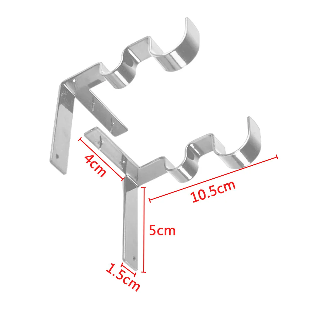 

Hang Double Center Support Curtain Rod Bracket Into Window Frame Rod Bracket Center Support Curtain Rod Bracket Window new