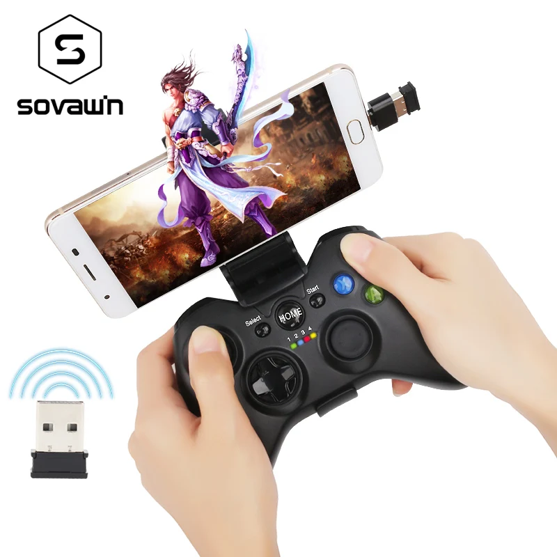 preço 2.4g Sem Fio Android Gamepad Joypad Controlador de Joystick Do Telefone Móvel com Suporte para PS3 Smartphone PC caixa de TV para 360 janelas