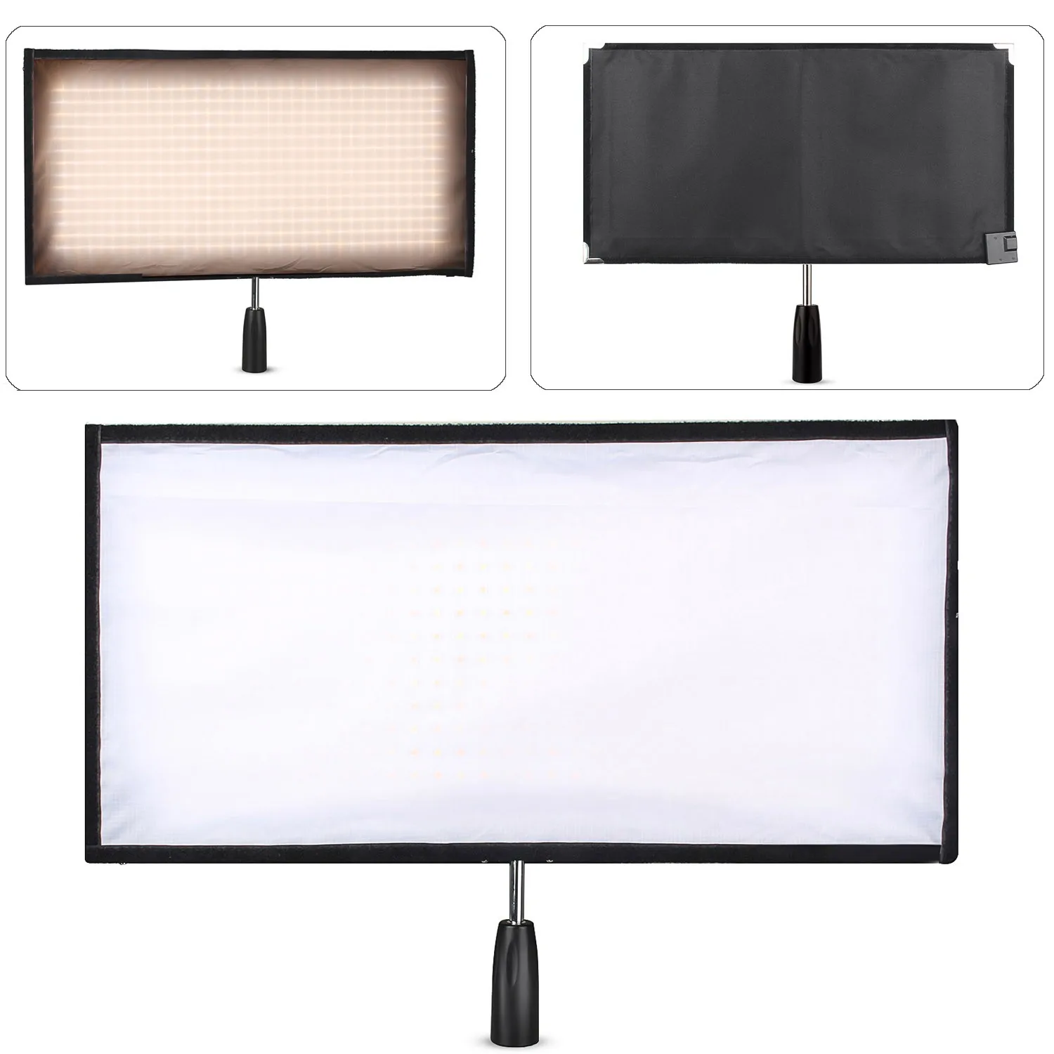 

Travor Flexible LED Light Bi-Color Size 30*60CM Video Studio Photography Light With 2.4G Remote Control For Video Shooting