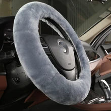 OGLAND аутентичная овчина автомобильный Стайлинг рулевое колесо Чехлы для австралийская мериносовая шерсть натуральный мех кожа универсальные автомобильные запчасти