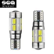 SEALIGHT 2x t10 led Bulb w5w LED Car DRL 3030 SMD 194 168 COB Lights Lamp 12V 6000k White New