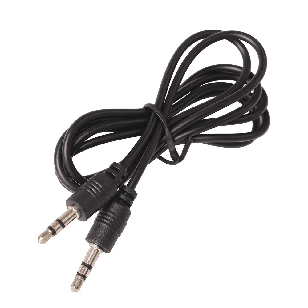1000pcs lot aux cable cheapest Wholesale 3 5 mm pin to 3 5 mm pin stero audio cable Headphone Jack Black color short 0 5m 0 7m