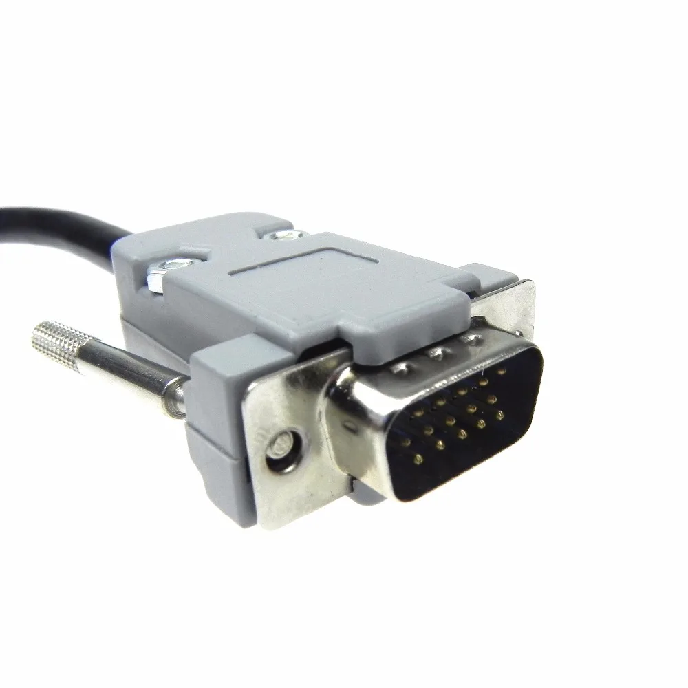 DB-15pin male soldering type connector socket outer casing together with screws 4