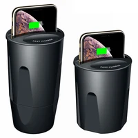 10W Max Fast Phone Car Cahrger or iPHONE 8 XR 7 Fast Charging Cup Pattern Car Wireless Charger For Samsung S8 S7 S6 S6EDG
