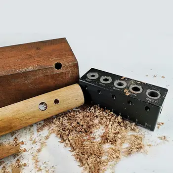 

2019 New Woodworking Straight Hole Locator DIY Woodworking Punch Drill Positioning Tool Wood Working Locator