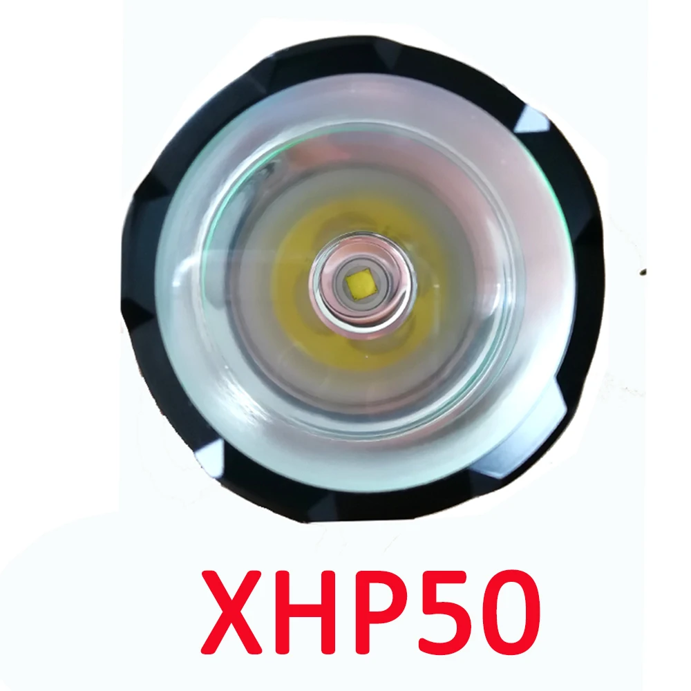 Высокая мощность XHP50 светодиодный светильник для вспышки перезаряжаемый фонарь