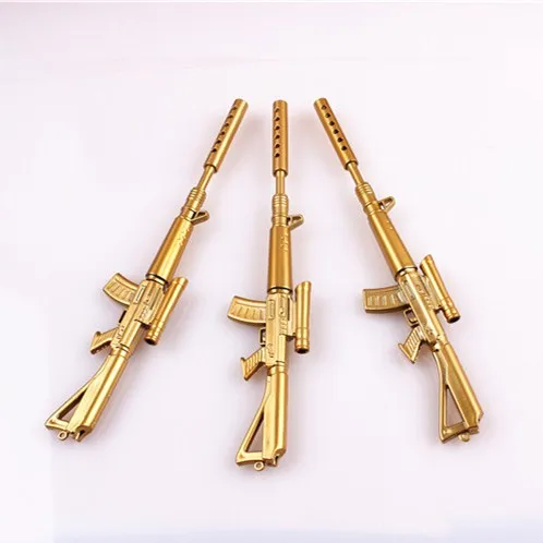 Золотой AK47 калашниковс снайперская винтовка гель CS CF пишущие инструменты Студенческая ручка школы офиса подарок для детей 0,5 мм меч игрушка