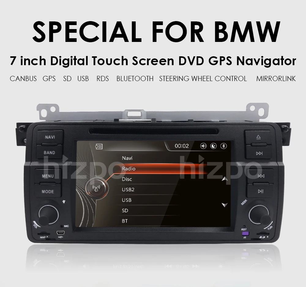 Top Car DVD for BMW E46 M3 318i 320i 325i 328i car radio with GPS Radio Ipod Bluetooth USB/SD, support 3G SWC AM/FM RDS CAM free map 2