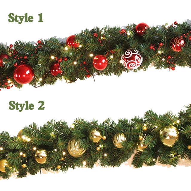 guirlande noel vert et rouge