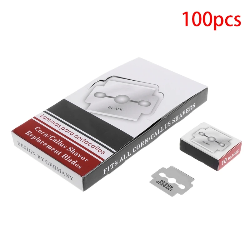 

100Pcs Carbon Steel Replacement Blades For Hard Skin Remover Foot File Machine