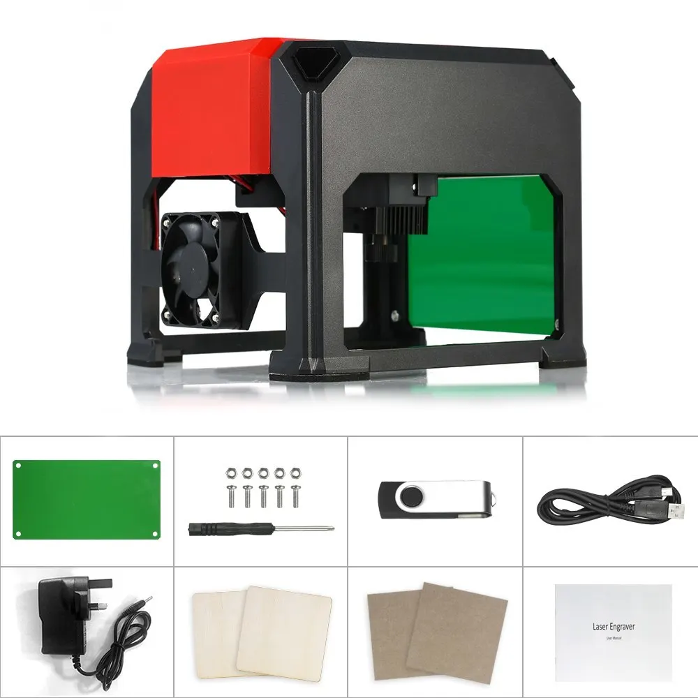 

KKmoon 3000mW K5 DIY Mini USB Laser Engraving Machine Automatic CNC Wood Router Laser Engraver Printer Cutter Cutting Machine