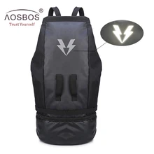 Aosbos многофункциональные спортивные сумки для занятий Баскетболом, фитнесом, вместительная спортивная сумка с карманом для обуви, рюкзак для путешествий