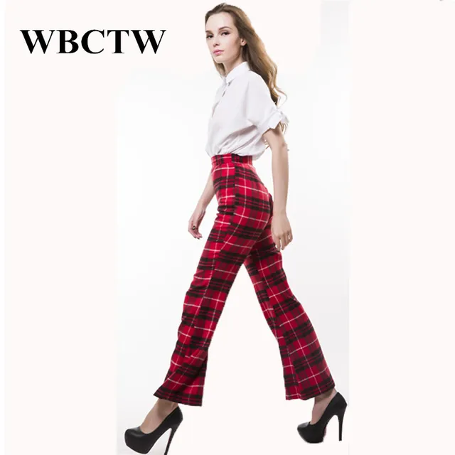 WBCTW Cotton Line Pants Elegant XXS 10XL Plus Size High Waist Fashion