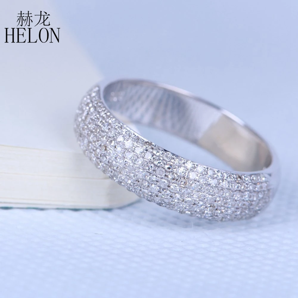 HELON, 925 пробы, серебро, 0.55ct, натуральные настоящие бриллианты, Юбилейный браслет, унисекс, костюм, обручение, свадебные бриллианты, кольцо, ювелирное изделие