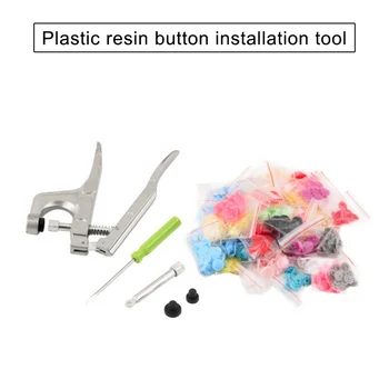 

Aluminum Alloy Hand Press Plier with 150pcs Plastic Snap Fastener for Home CLH@8