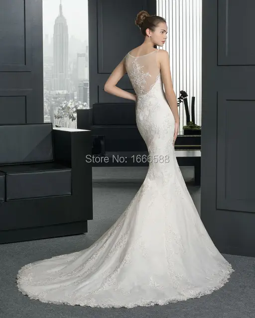 Free Shipping Wd 1979 Y Spaghetti Straps Sheer Back Fish Wedding Free Shipping Wd 1979 Y Spaghetti Straps Sheer Back Fish Wedding Dresses Roman Style Lace