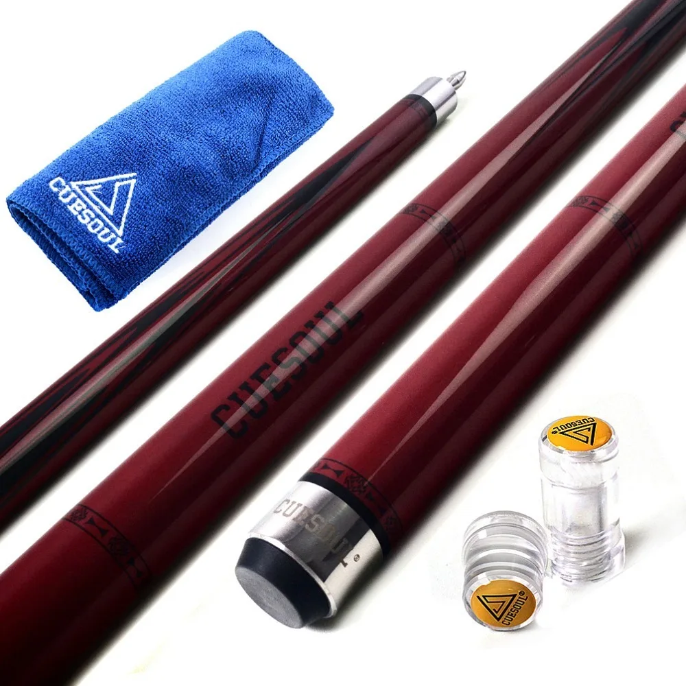 Cueshoul SOOCOO Series 58 &quot19 унций 11 5/12 75 мм Cue Tip клен снукер бассейн Stick набор с