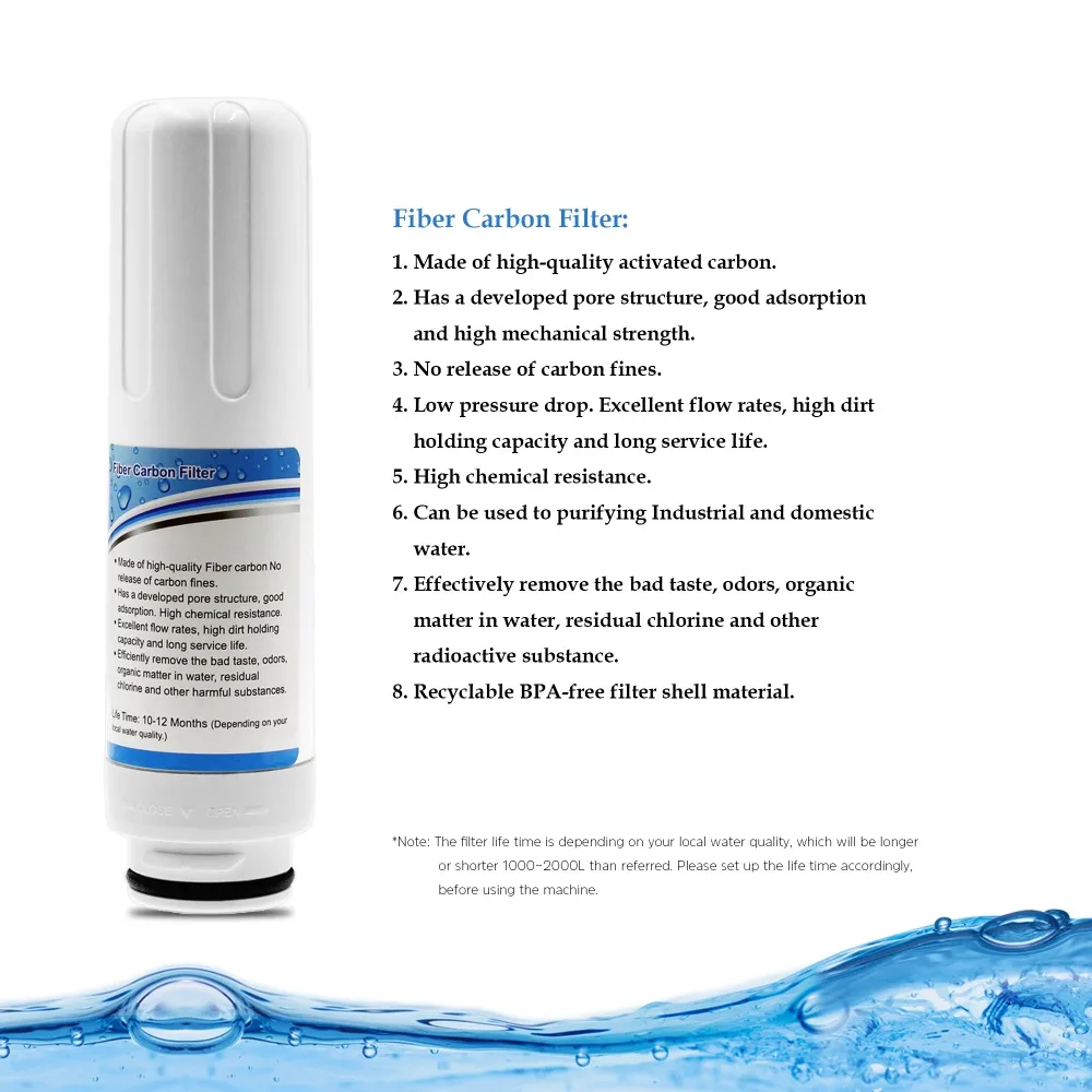 Filtro de Carbono Interno da Substituição para a Máquina Alcalina do Purificador do Ionizador da Água Ativo Somente 729