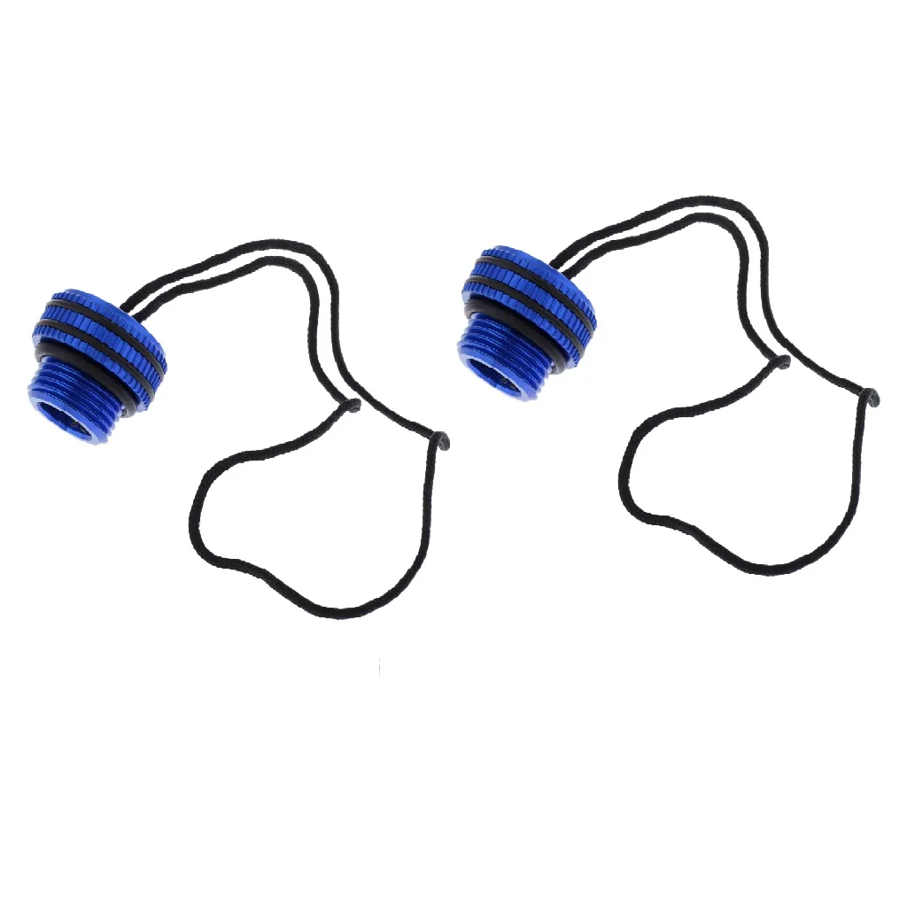 

Perfeclan 2pcs Scuba Dive Tank Valve Cover Threaded Dust Plug Protective Cap Water Sports SCUBA Snorkeling Swimming Diving