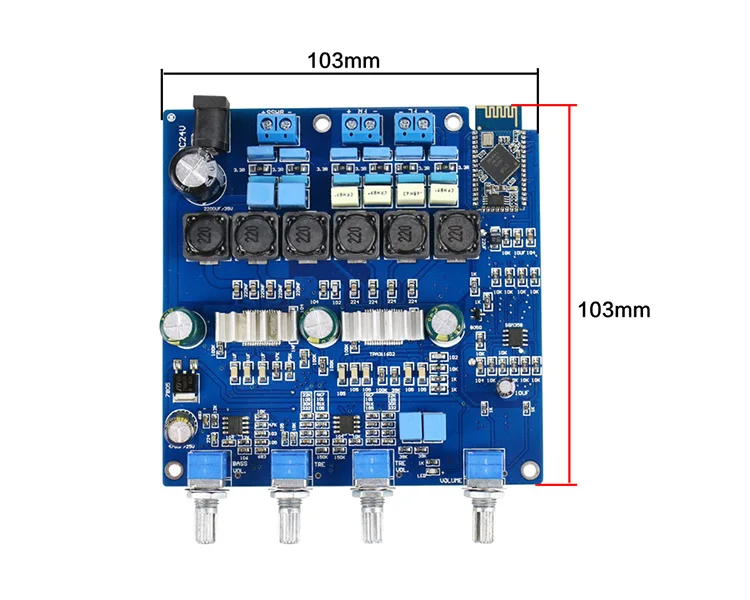 GHXAMP 2,1 TPA3116 сабвуфер усилитель звука bluetooth плата CSR4.0 DC18-24V НЧ динамик части DIY