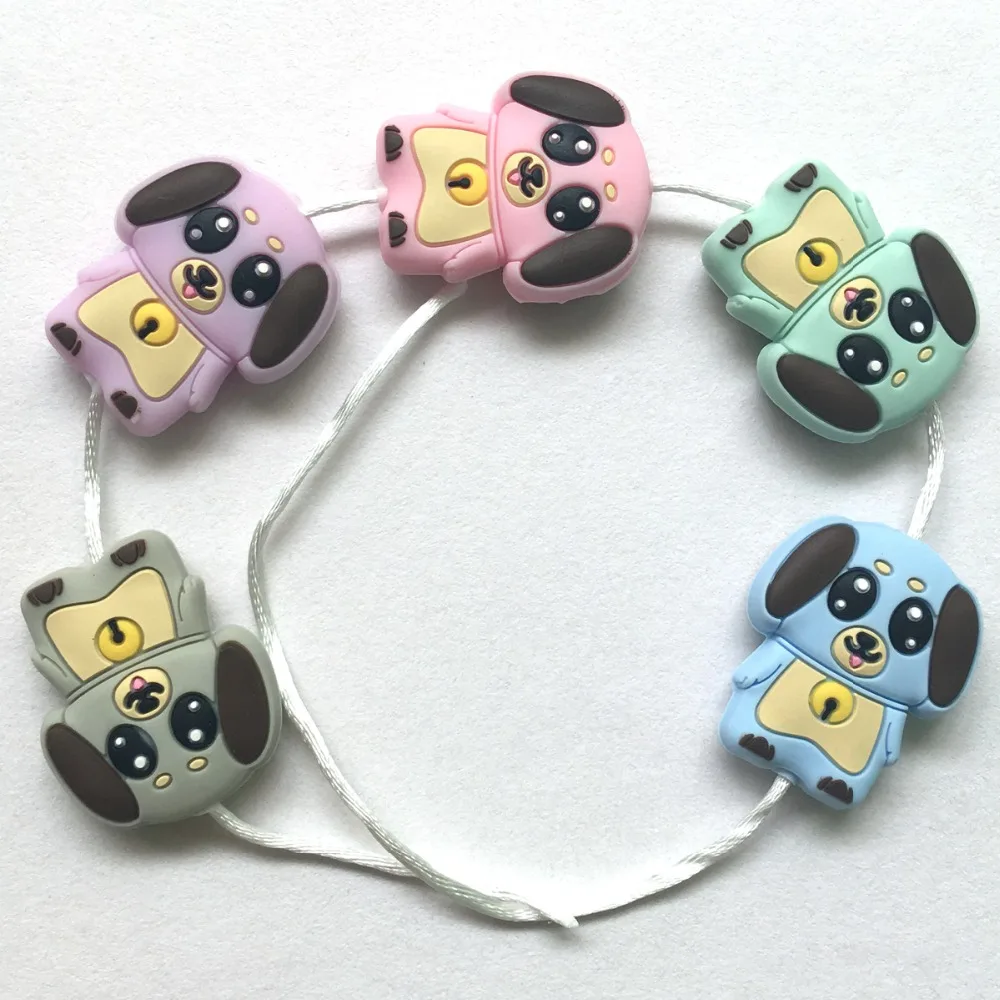 silicone dog beads