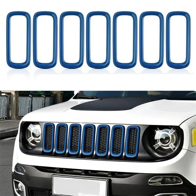 

Car Headlamp Body Grille Exterior Durable Auto Modified Automovil Protecter Mouldings Accessory Parts 18 19 FOR JEEP Renegade
