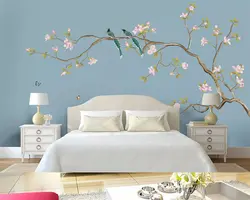 Beibehang Индивидуальные Современные обои «Магнолия» китайский стиль, ручная работа-окрашенные цветы птицы Европейская декоративная роспись
