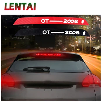 

OVERE High Brake Light Auto Accessories Black Carbon Fiber Stickers Protective Decoration Decals Car Styling For Peugeot 2008