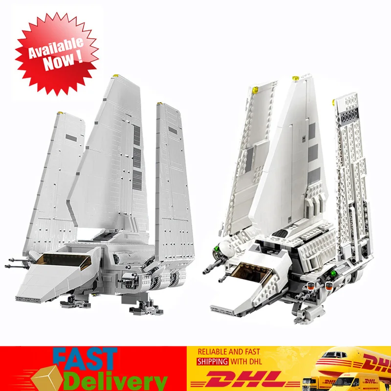 

Lepin Star Wars 05034 Imperial Shuttle 05057 Imperial Shuttle Tydirium Model Compatible LegoINGlys 10212 75094 Blocks Bricks Toy