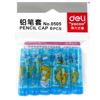 

Deli stationery deli 0505 pencil sets pencil cap plastic pencil the cap child pencil topper