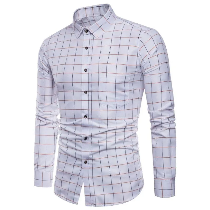 business casual men shirts long sleeve Mens Long Sleeve Oxford Formal