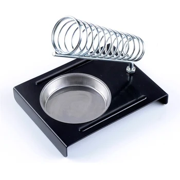 

E-012 Soldering Iron Support Stand Station Metal Base Rectangle Stand Holder Base Support Station Safety Protecting Base