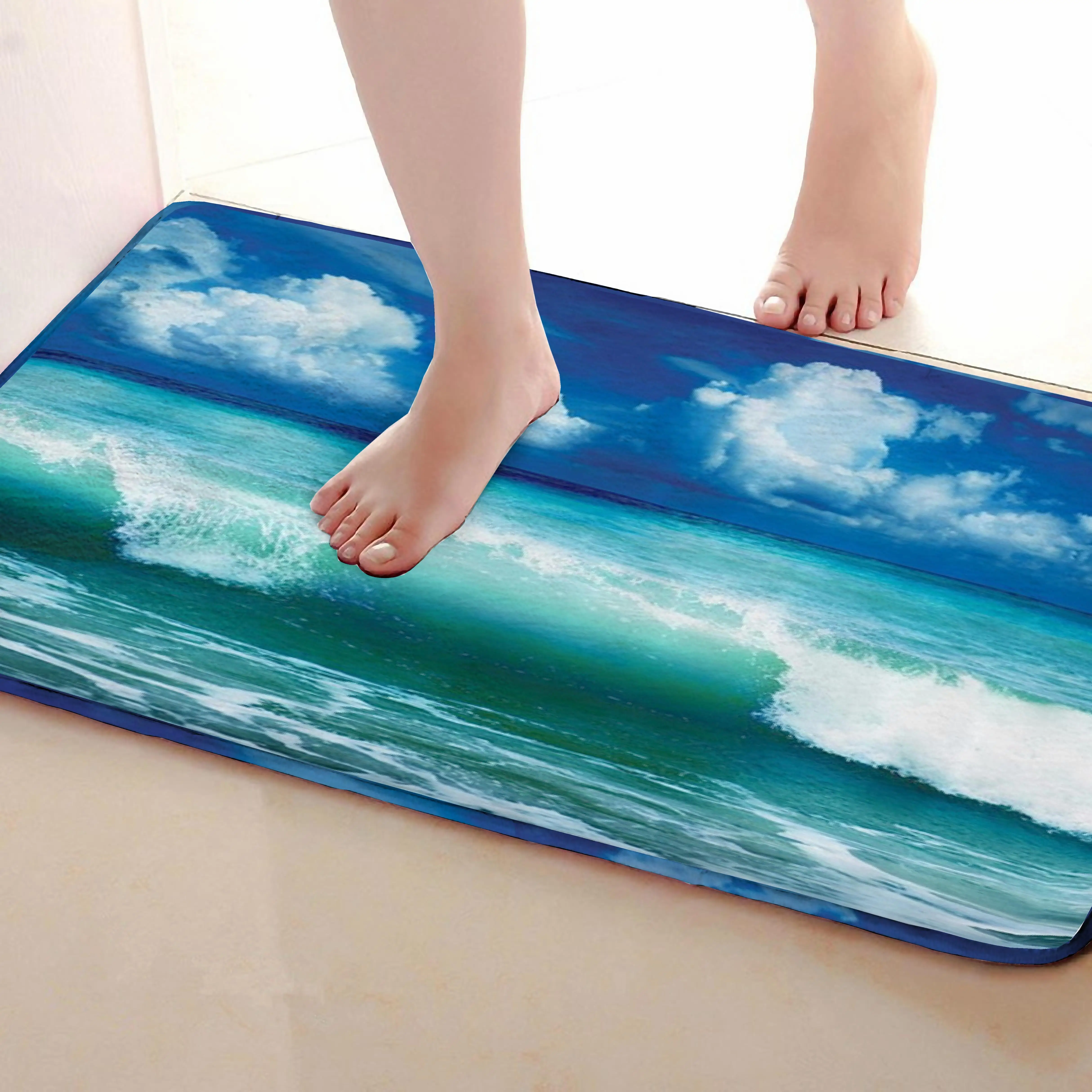 Surf Style Outdoor Mats,Funny Anti skid Bath Mat, Doormats,Door