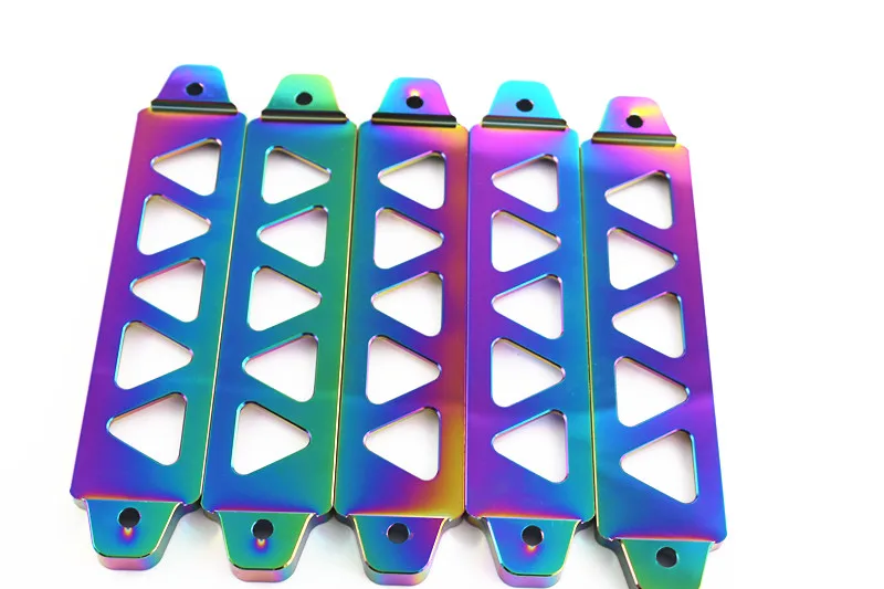 NEO CHROM Aluminum Battery Tie Down FIT FOR Civic 92-95 EG Pitch-Row = 19CM 5Holes